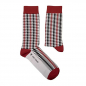 Preview: Socken im Design "Pepita" - Rot